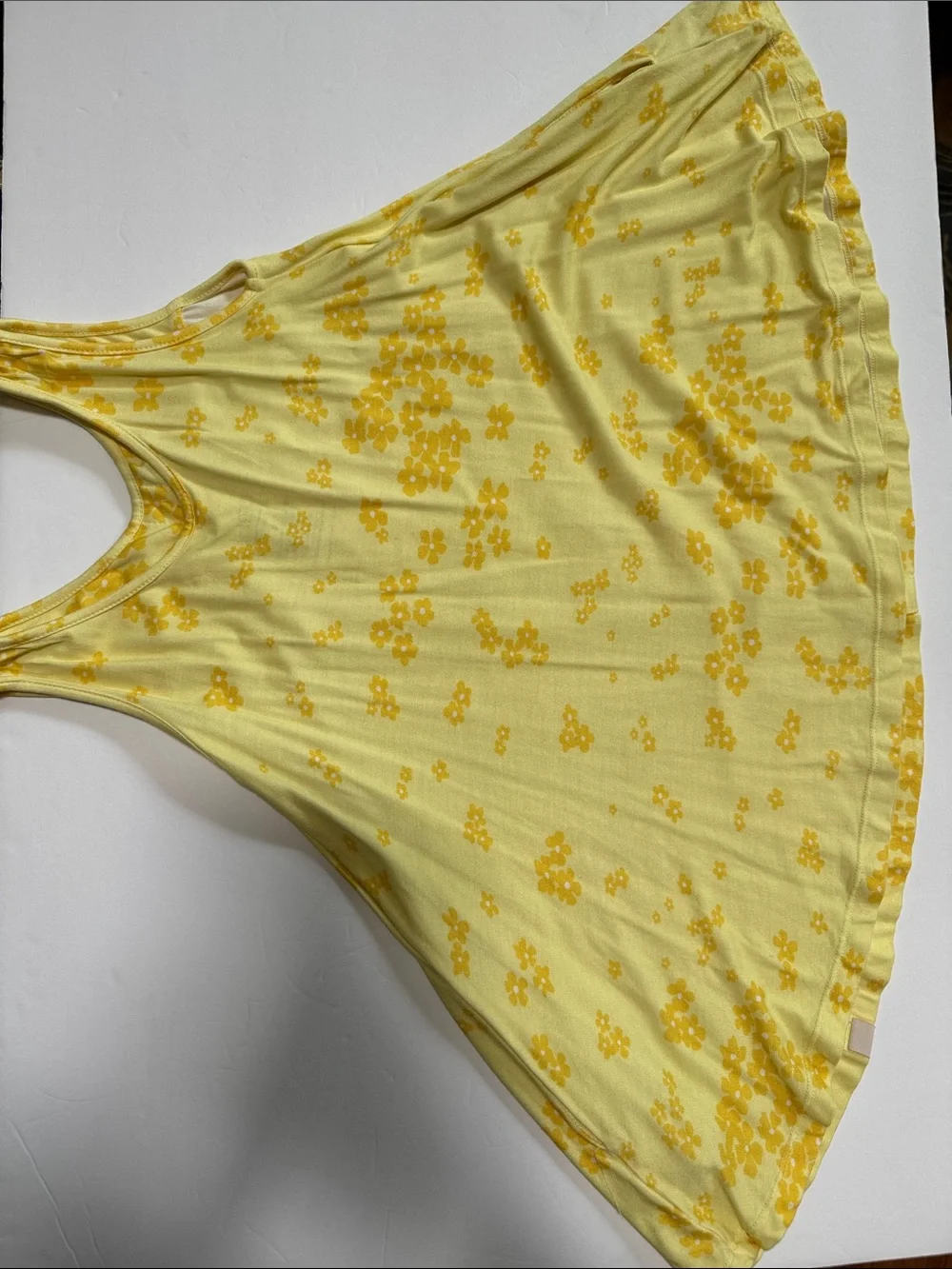 OMI JO 4T Pockets Yellow Floral Faux Button Detail A Line Tank Dress Girls WDW